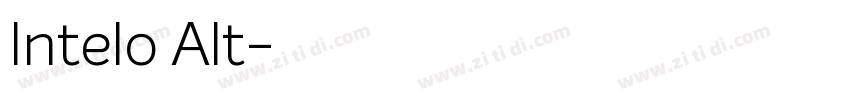 Intelo Alt字体转换